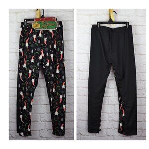 2-Pack Gnome & Black Stretch Leggings Kapion Small